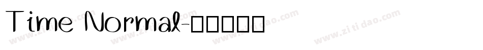 Time Normal字体转换